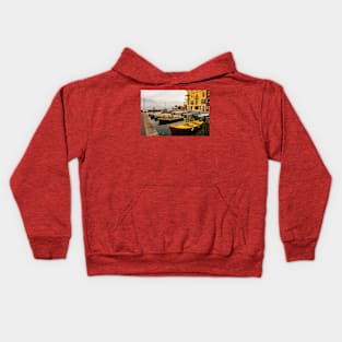 Castelletto Waterfront on Lake Garda in Italy Kids Hoodie